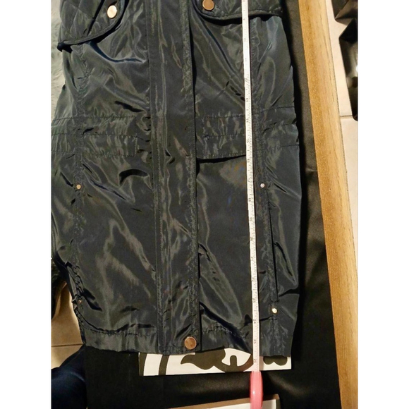 Women's Ci Sono by Journee Collection Quilted Hooded Jacket, Navy Size S (JC64) - Picture 7 of 9